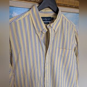 Vintage Ralph Lauren Yellow and Blue Stripes